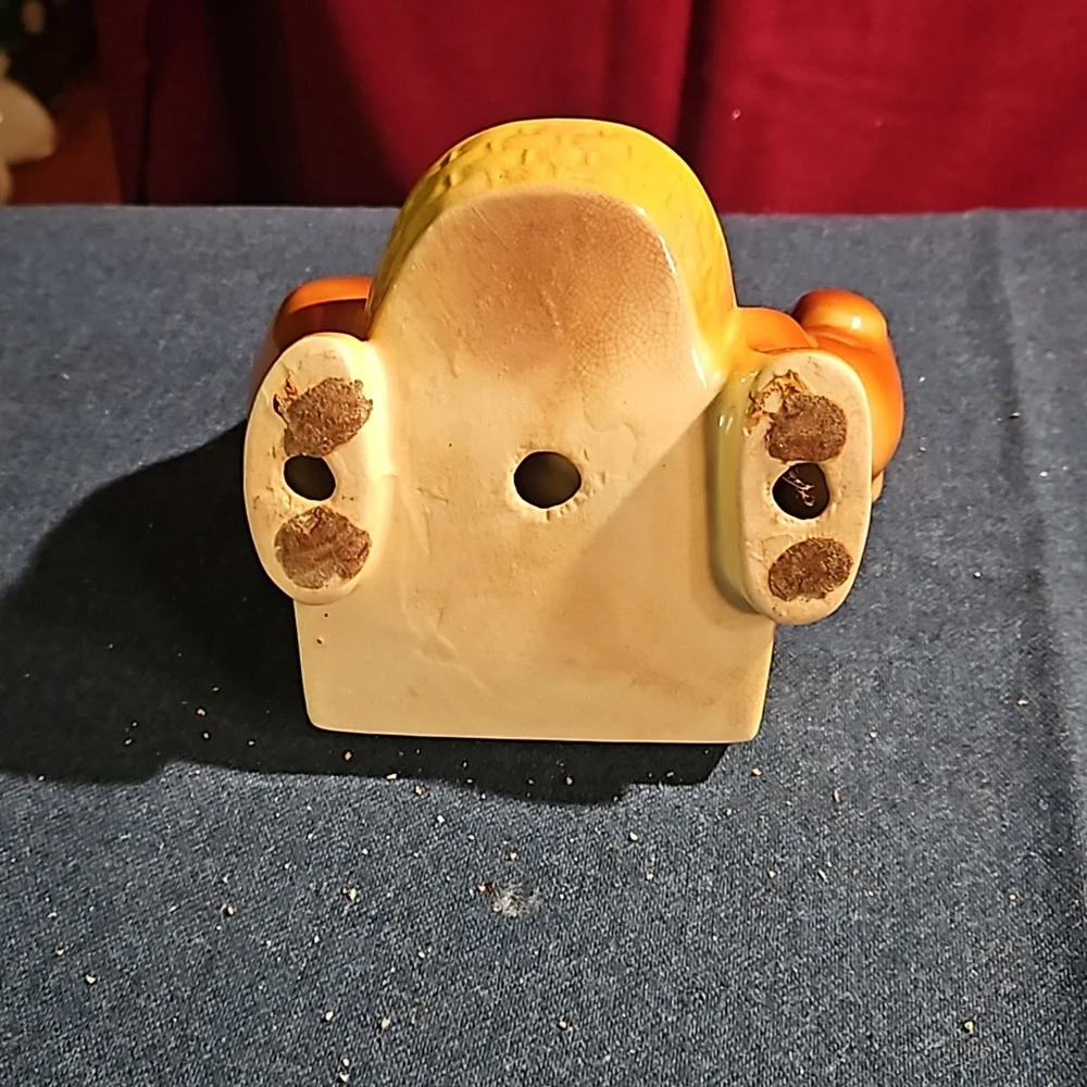 MidCentury 1950’s Dachshund Kitschy Ceramic Dresser Caddy Trinket Planter - Picture 5 of 5